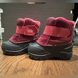 The North Face Kids Burgundy Pink Winter Boots